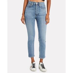Re/Done Light Blue Straight Leg Jeans